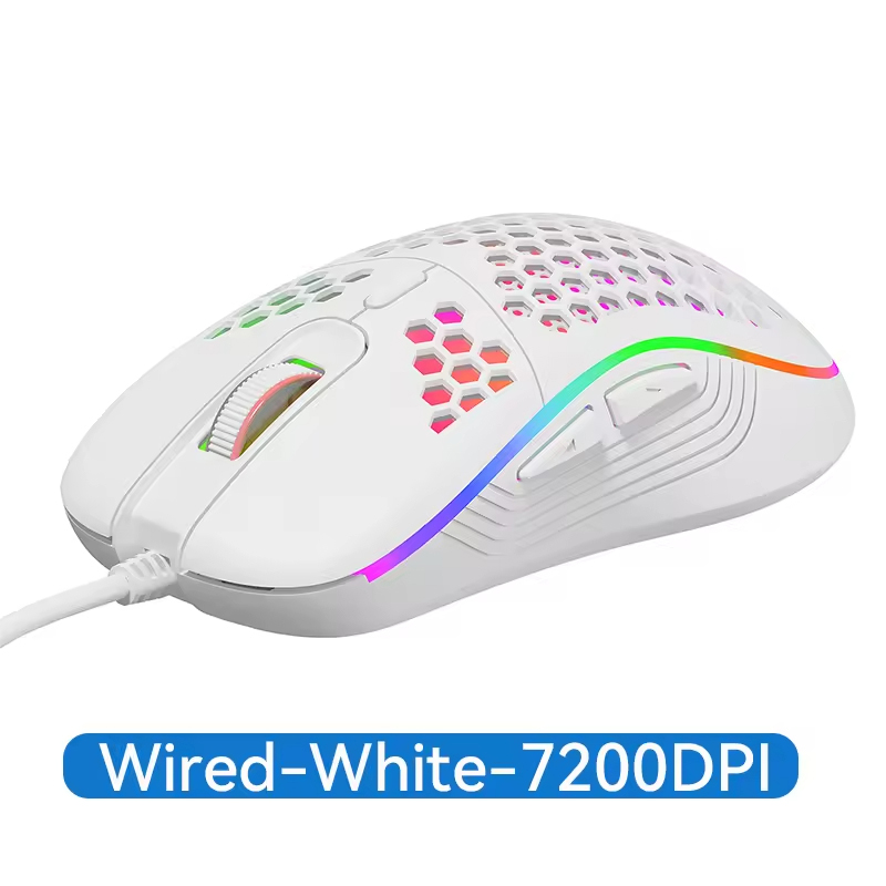 6D 7200DPI Optical Sensor RGB Backlight Ergonomic Mice Wireless Gaming Mouse